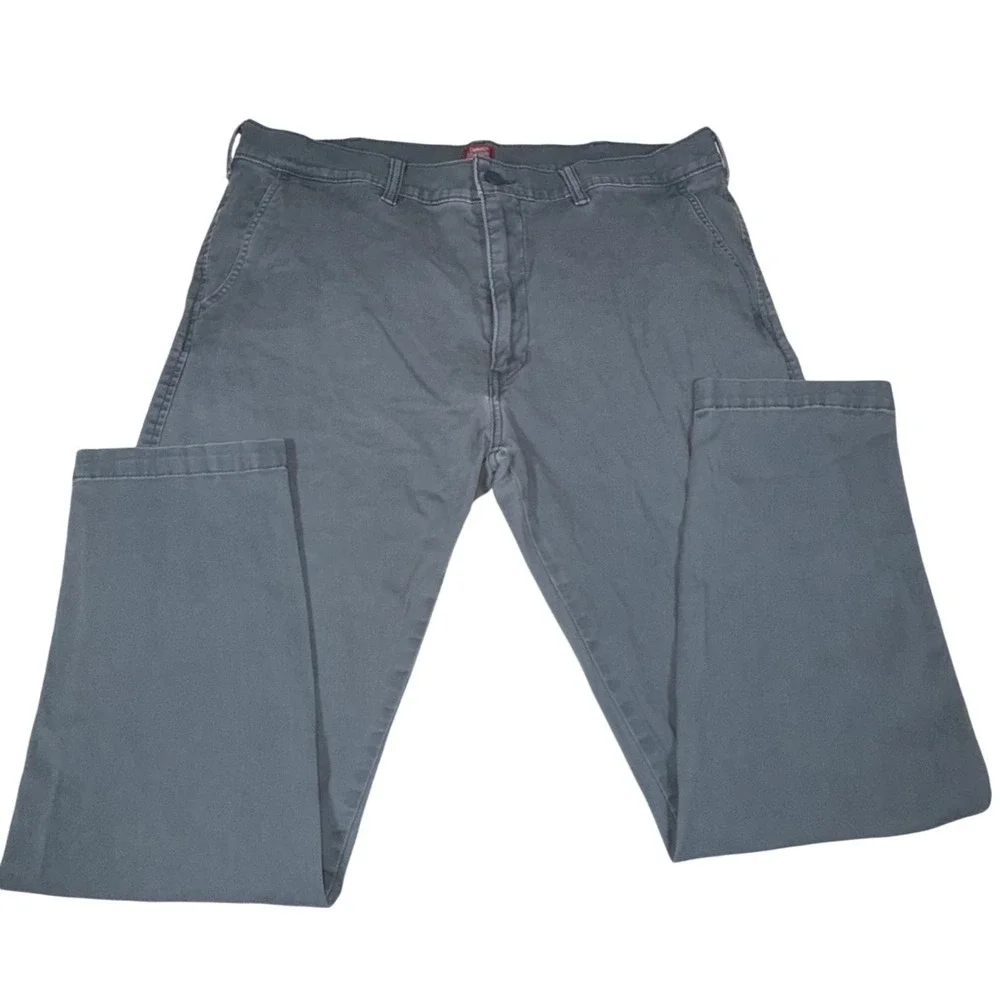 Levis XX Chino Standard Taper Pants Mens 38x32 Gray Twill 85226-0063 Casual